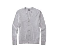 OLYMP Herren Strickjacke Casual.Strick,Single Jersey,978 Knit Regular fit,Silbergrau 63,XL