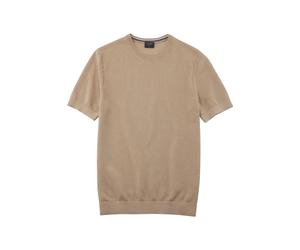 OLYMP Casual Regular Fit T-Shirt beige, Strukturiert