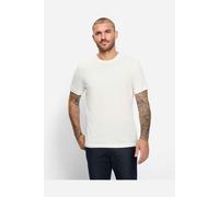 T-Shirt OLYMP "OLYMP Casual Wirk, T-Shirt", Herren, Gr. L, weiß (champagner), 70% Baumwolle, 30% Wolle, Shirts T-Shirt (70493459-L) champagner