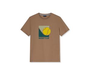OLYMP Casual Regular Fit T-Shirt natur, Gemustert