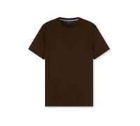 T-Shirt OLYMP "OLYMP Casual Wirk, T-Shirt", Herren, Gr. L, braun, 100% Baumwolle, Shirts T-Shirt (65049336-L) braun
