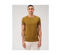 OLYMP Casual Regular Fit T-Shirt Rundhals khaki, Einfarbig