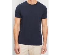 OLYMP Casual Regular Fit T-Shirt Rundhals marine, Einfarbig