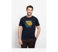 OLYMP Casual Regular Fit T-Shirt Rundhals marine, Gemustert