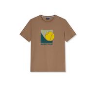 OLYMP Casual Regular Fit T-Shirt Rundhals natur, Gemustert