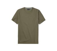 OLYMP Casual Regular Fit T-Shirt Rundhals oliv, Einfarbig