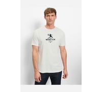 OLYMP Casual Regular Fit T-Shirt Rundhals weiss, Bedruckt