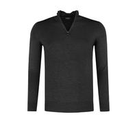 OLYMP Casual Regular Fit Troyer graphit, Einfarbig