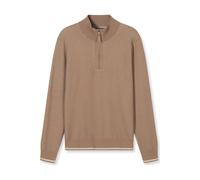 OLYMP Casual Regular Fit Pullover natur, Strukturiert