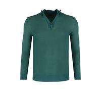 Troyer OLYMP "OLYMP Casual Strick", Herren, Gr. XL, türkis, 55% Baumwolle, 45% Polyester, Pullover Troyer (47277821-XL) türkis