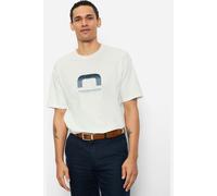 OLYMP Casual Relaxed Fit T-Shirt Rundhals ecru, Einfarbig