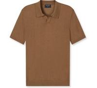 Poloshirt OLYMP "OLYMP Casual Strick, Polo", Herren, Gr. XXL, nougat, 50% Baumwolle, 50% Lyocell, Shirts (27736063-XXL) nougat