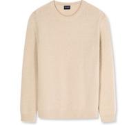 Strickpullover OLYMP "OLYMP Casual Strick, Pullover", Herren, Gr. S, beige (hellbeige), 50% Wolle, 25% Polyacryl, 24% Polyamid, 1% Elasthan, Pullover Strickpullover (16149752-S) hellbeige