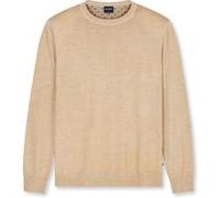 Strickpullover OLYMP "OLYMP Casual Strick, Pullover", Herren, Gr. XL, hellbeige, 100% Schurwolle, Pullover Strickpullover (91875303-XL) hellbeige
