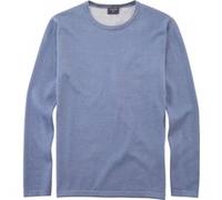 Rundhalspullover OLYMP "OLYMP Strick Casual" Gr. M, blau (rauchblau) Herren Pullover (23999804-M) rauchblau