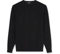 OLYMP Herren Pullover O-Hals Casual Strick Wolle Dunkelgrau Größe L