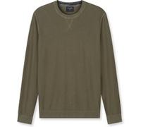 Strickpullover OLYMP "OLYMP Casual Strick", Herren, Gr. M, oliv, 100% Baumwolle, Pullover Strickpullover (76069549-M) oliv