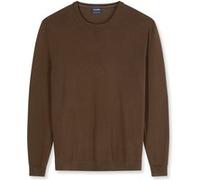 OLYMP Casual Regular Fit Pullover schwarzbraun, Einfarbig