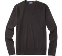 OLYMP Herren Pullover V-Ausschnitt Casual.Strick,Plain Jersey,Regular fit,schwarz 68,M