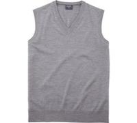 OLYMP Herren-Strickweste 978 Knit – Single Jersey, Regular Fit – Silbergrau Größe M