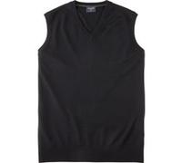 OLYMP Pullunder Herren Regular Fit V-Ausschnitt Merinowolle schwarz, L