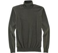 OLYMP Casual Modern Fit Rollkragenpullover oliv, Einfarbig