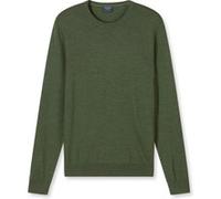 OLYMP Pullover Casual Modern Fit – 100% Schurwolle, oliv – Herren XXL