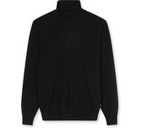 OLYMP Casual Regular Fit Rollkragenpullover schwarz, Einfarbig