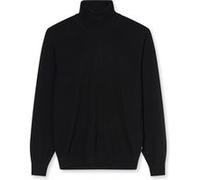 OLYMP Herren Rollkragenpullover Casual.Strick,Single Jersey,Regular fit,schwarz 68,XL