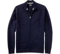 Strickjacke OLYMP "OLYMP Casual Strick", Herren, Gr. 4XL, marine, 100% Baumwolle, Strickjacken (46002001-4XL) marine
