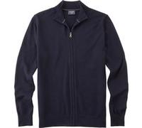 Strickjacke OLYMP "OLYMP Casual Strick, Strickjacke", Herren, Gr. M, blau (marine), 100% Schurwolle, Strickjacken Strickjacke (98749900-M) marine