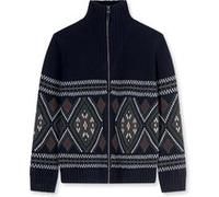 Strickjacke OLYMP "OLYMP Casual Strick, Strickjacke", Herren, Gr. XL, marine, 47% Baumwolle, 42% Wolle, 11% Polyamid, Strickjacken Strickjacke (27384645-XL) marine