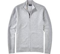 OLYMP Casual Modern Fit Strickjacke grau, Einfarbig
