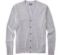 OLYMP Cardigan Herren Regular Fit Merinowolle Grau Gr. S