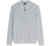 Strickjacke OLYMP "OLYMP Casual Strick, Strickjacke", Herren, Gr. XXL, grau, 89% Baumwolle, 11% Polyamid, Strickjacken Strickjacke (91586469-XXL) grau