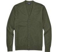 OLYMP Casual Strick Strickjacke Herren, Oliv, , L (53356647L)