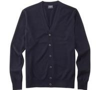 OLYMP Cardigan Herren Regular Fit Merinowolle blau, L