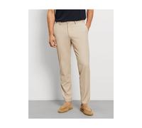 Chinohose OLYMP "Jogg Jersey Toronto", Herren, Gr. 34, Länge 32, hellbeige, Jersey, Obermaterial: 50% Viskose, 45% Polyester, 5% Elasthan, unifarben, slim fit lang, Hosen Chinohose, slim fit, flexible