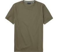 OLYMP Casual Regular Fit T-Shirt Rundhals oliv, Einfarbig