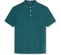 OLYMP Casual Wirk Leinen Poloshirt Herren, Türkis, Kurzarm, XL (54301243XL)