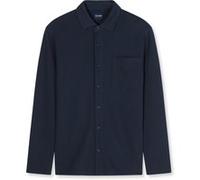 Poloshirt OLYMP "OLYMP Casual Wirk, Polo langarm", Herren, Gr. S, marine, 89% Baumwolle, 11% Polyester, Shirts (39663100-S) marine