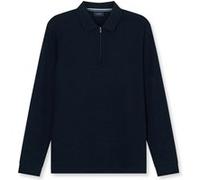 OLYMP Casual Wirk Polo langarm Herren, Blau, XXL (54308418XXL)