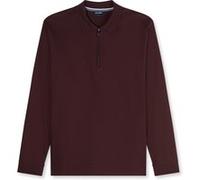Poloshirt OLYMP "OLYMP Casual Wirk, Polo langarm", Herren, Gr. 4XL, braun (bordeaux), 100% Baumwolle, Shirts (24989546-4XL) bordeaux