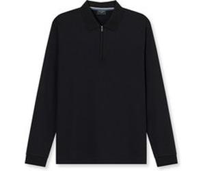 OLYMP Casual Wirk Polo langarm Herren, Schwarz, S (54308468S)