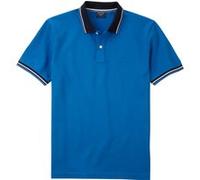 OLYMP Poloshirt OLYMP Casual Wirk – Herren Kurzarm 100% Baumwolle Blau Gr. S