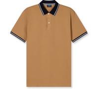 Poloshirt OLYMP "OLYMP Casual Wirk", Herren, Gr. L, braun (caramel), 100% Baumwolle, Shirts (13767827-L) caramel