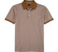OLYMP Casual Regular Fit Poloshirt Kurzarm caramel