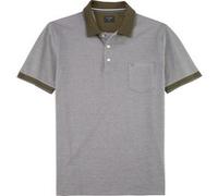 OLYMP Casual Regular Fit Poloshirt Kurzarm oliv
