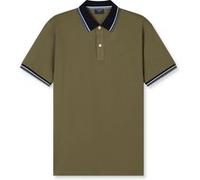 OLYMP Poloshirt "Casual" Herren Kurzarm Piqué 100% Baumwolle Oliv Gr. M