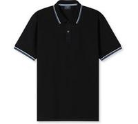OLYMP Casual Wirk Poloshirt Herren, Schwarz, Kurzarm, S (54115268S)